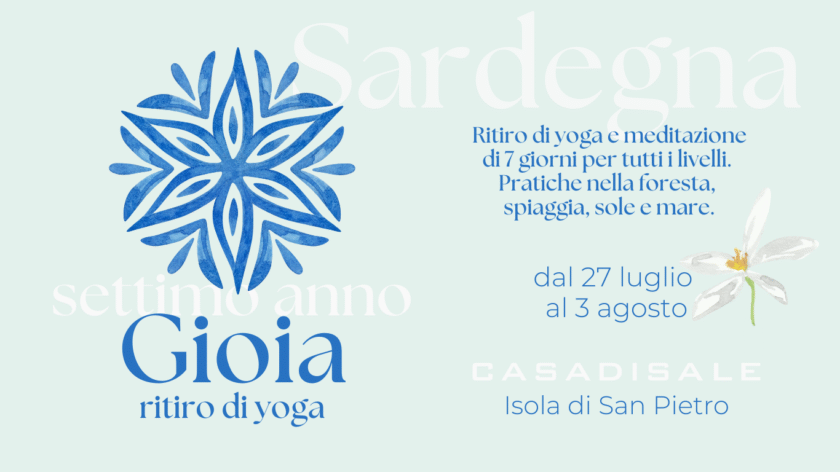 Gioia 2025 - Ritiro yoga a Carloforte con Agus Burton e Nadia De Paoli